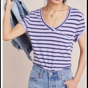 Anthropologie The Lars Classic V-Neck Tee by T.La